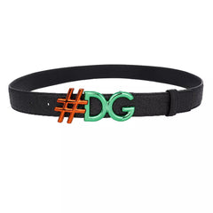 Dolce & Gabbana #DG Metal Buckle Leather Belt