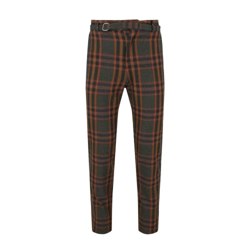 Plaid pants on a white background