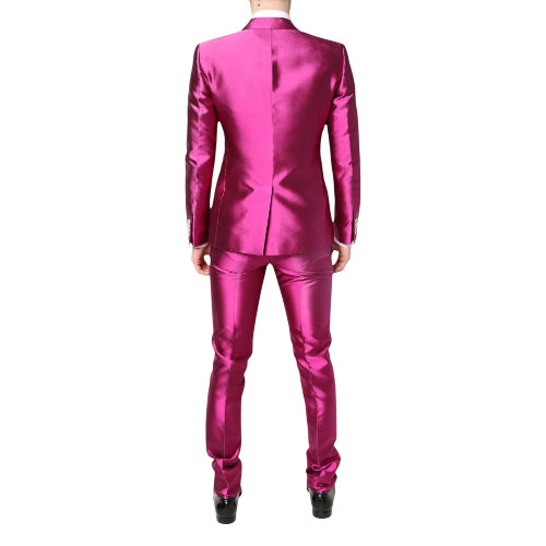 Pink suit on a white background