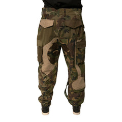 Camouflage pants on a white background
