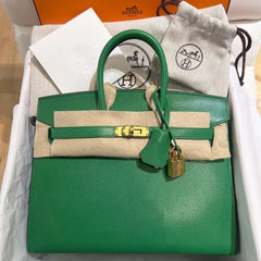 Hermes Birkin 25 Sellier Bambou Chevre Chamkila Handbag