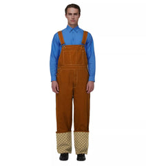 Gucci Brown Canvas GG Overalls