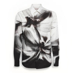 Alexander McQueen Men's Dragonfly Shadow Print Dress Shirt