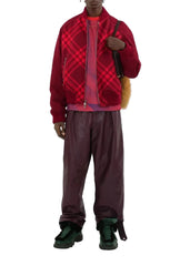 Burberry Wide Leg Leather Trousers