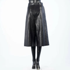 CÉLINE Black Leather Culottes