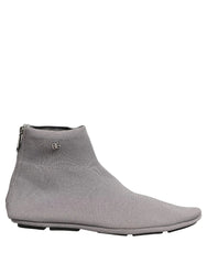 DOLCE & GABBANA Men's Gray Stretch Mesh Men Ankle Boots
