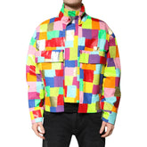Colorful checkered jacket on a white background