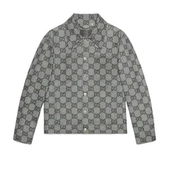 Gray patterned shirt on a light gray background