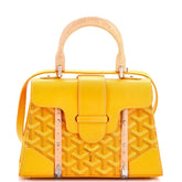 Goyard Structured Saigon Top Handle Leather Mini Bag