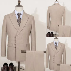 Custom Size Peak Lapel 2 Pc. Pant Suit
