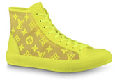 Louis Vuitton Luxembourg Tattoo Yellow Monogram High Top Sneakers