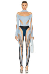 Mugler Spiral Illusion Leggings