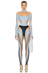 Mugler Spiral Illusion Leggings