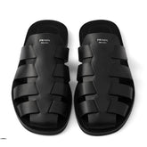 Prada Fisherman Leather Slides