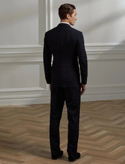 Ralph Lauren Purple Label Gregory Wool Peak Tuxedo Suit Navy
