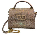 Valentino Swarovski® Crystal V-Sling Mini Handbag