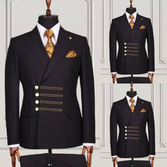 Custom Size Peak Lapel Formal 2 Pc. Pant Suit