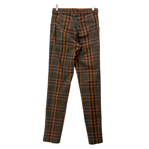 Plaid pants on a white background