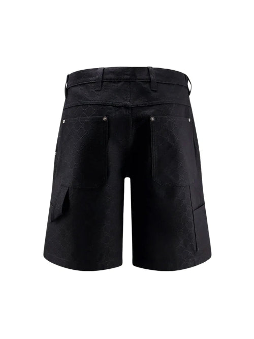 Black shorts on a white background