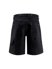 Black shorts on a white background