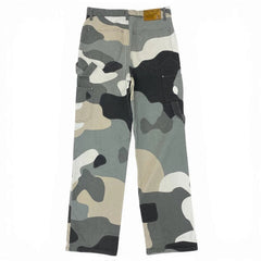 Camouflage pants on a white background