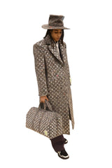 Louis Vuitton x Virgil Abloh Silver Felt Coat