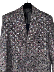 Louis Vuitton x Virgil Abloh Silver Felt Coat