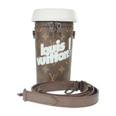 Louis Vuitton monogram bag with a strap on a white background