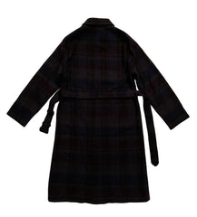 Plaid robe on a beige background