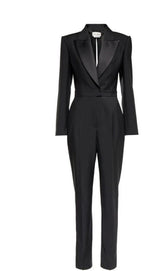 Alexander McQueen Black Cutout Back Jumpsuit