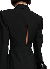 Alexander McQueen Black Cutout Back Jumpsuit
