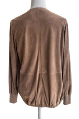 Brunello Cucinelli Women's Suede Wrap Around Jacket