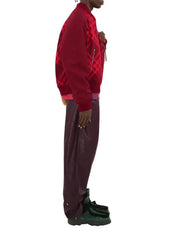 Burberry Wide Leg Leather Trousers