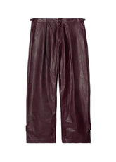 Burberry Wide Leg Leather Trousers
