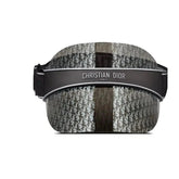 Christian Dior visor with monogram pattern on a white background