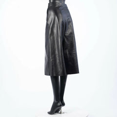 CÉLINE Black Leather Culottes
