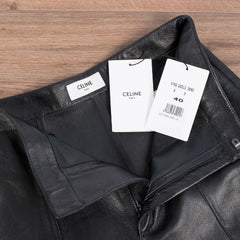 CÉLINE Black Leather Culottes