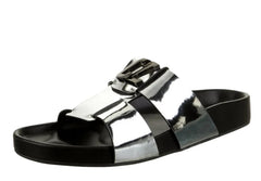 Christian Louboutin Dhabubizz Metallic Slides