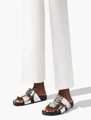 Christian Louboutin Dhabubizz Metallic Slides