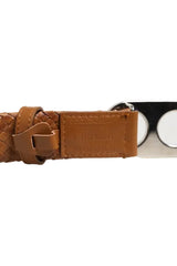 Dolce & Gabbana DG Braided Metal Buckle Belt