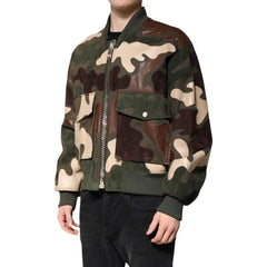 Dolce & Gabbana Multicolor Cotton Bomber Jacket