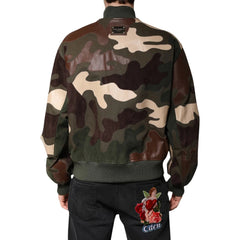 Dolce & Gabbana Multicolor Cotton Bomber Jacket