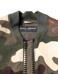 Dolce & Gabbana Multicolor Cotton Bomber Jacket