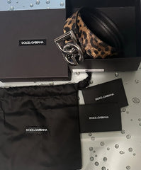 Dolce & Gabbana Reversible Leopard Print Belt