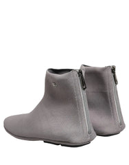 DOLCE & GABBANA Men's Gray Stretch Mesh Men Ankle Boots