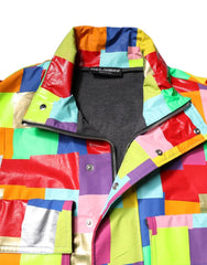 Dolce & Gabbana Multicolor Biker Jacket