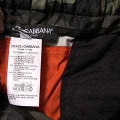 Close-up of a label on a product with text and branding.
