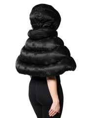 Dolce & Gabbana DG Padded Puffer Hooded Full Zip Cropped Jacket