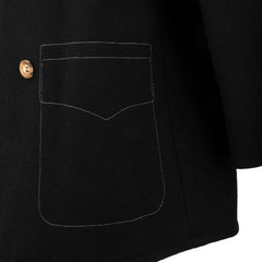 DOLCE & GABBANA Men's Double Breasted Virgin Wool Pea Coat