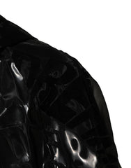 Dolce & Gabbana Hooded Black Camouflage Jacket